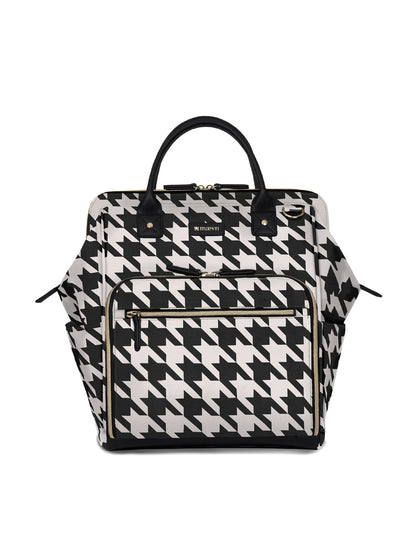 Water-Resistant Clinical Backpack - NB003 - Houndstooth
