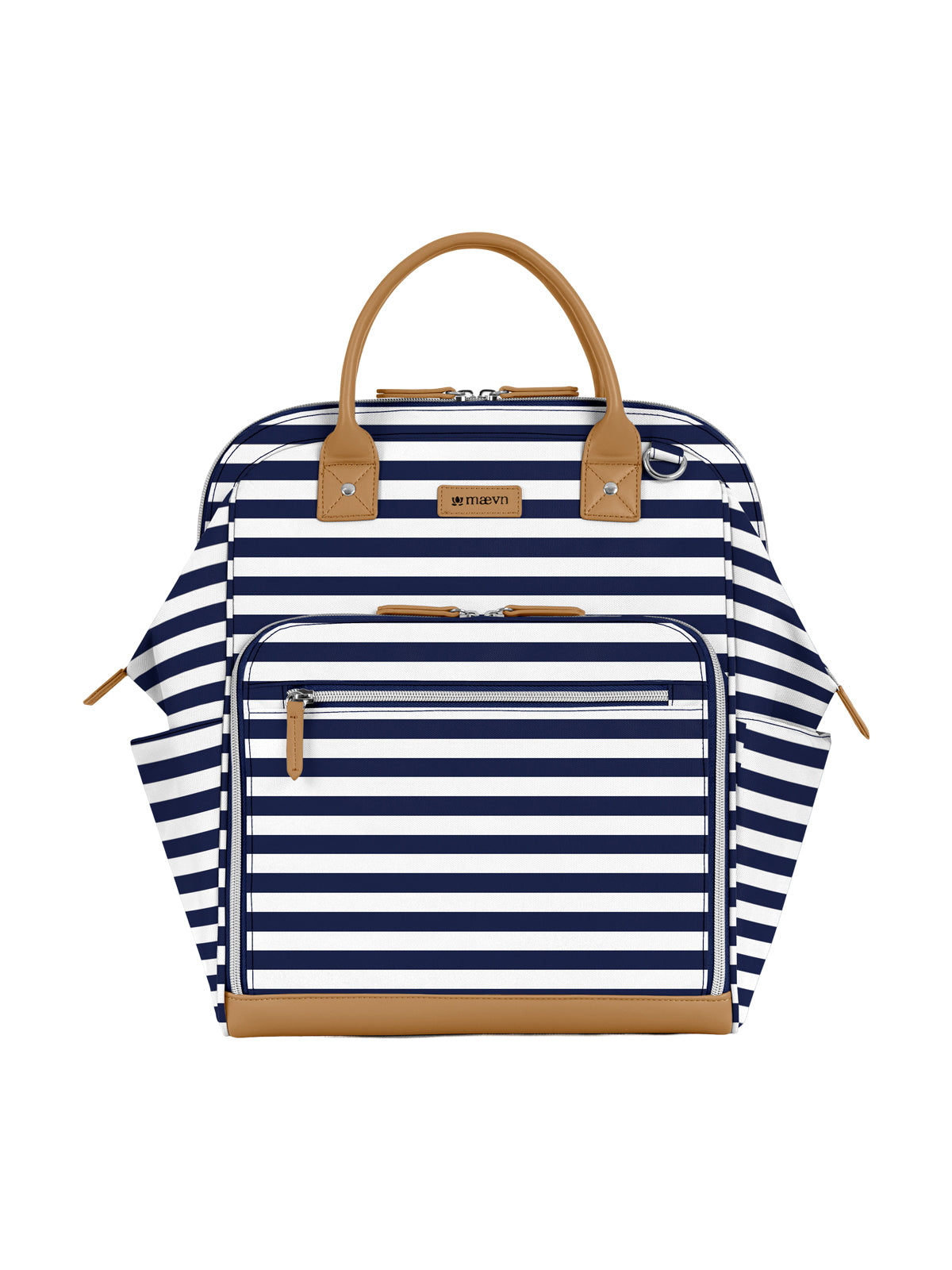 Water-Resistant Clinical Backpack - NB003 - Navy Stripe