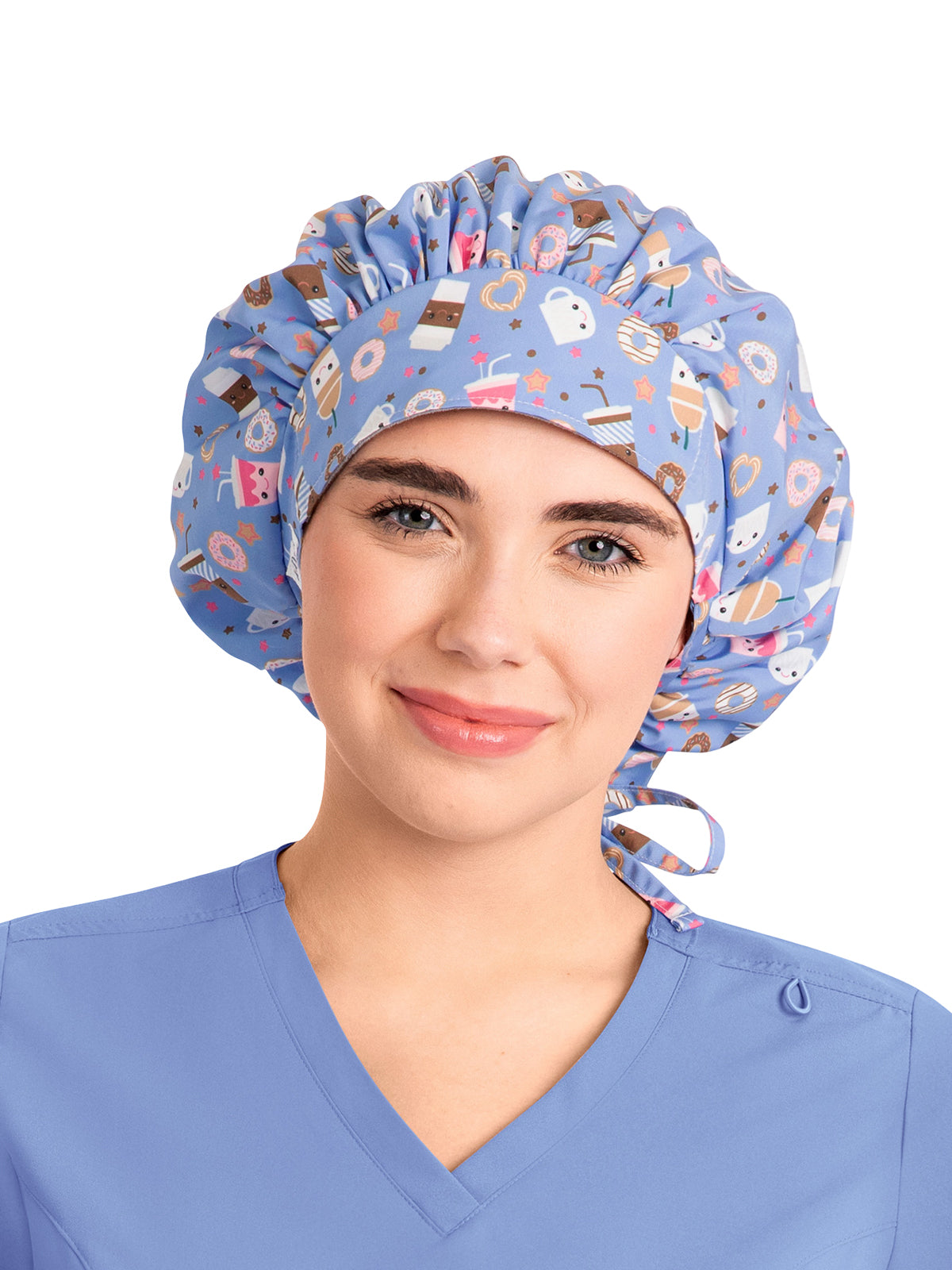 Unisex Printed Bouffant Cap - NC325 - Coffee Love