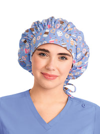 Unisex Printed Bouffant Cap - NC325 - Coffee Love
