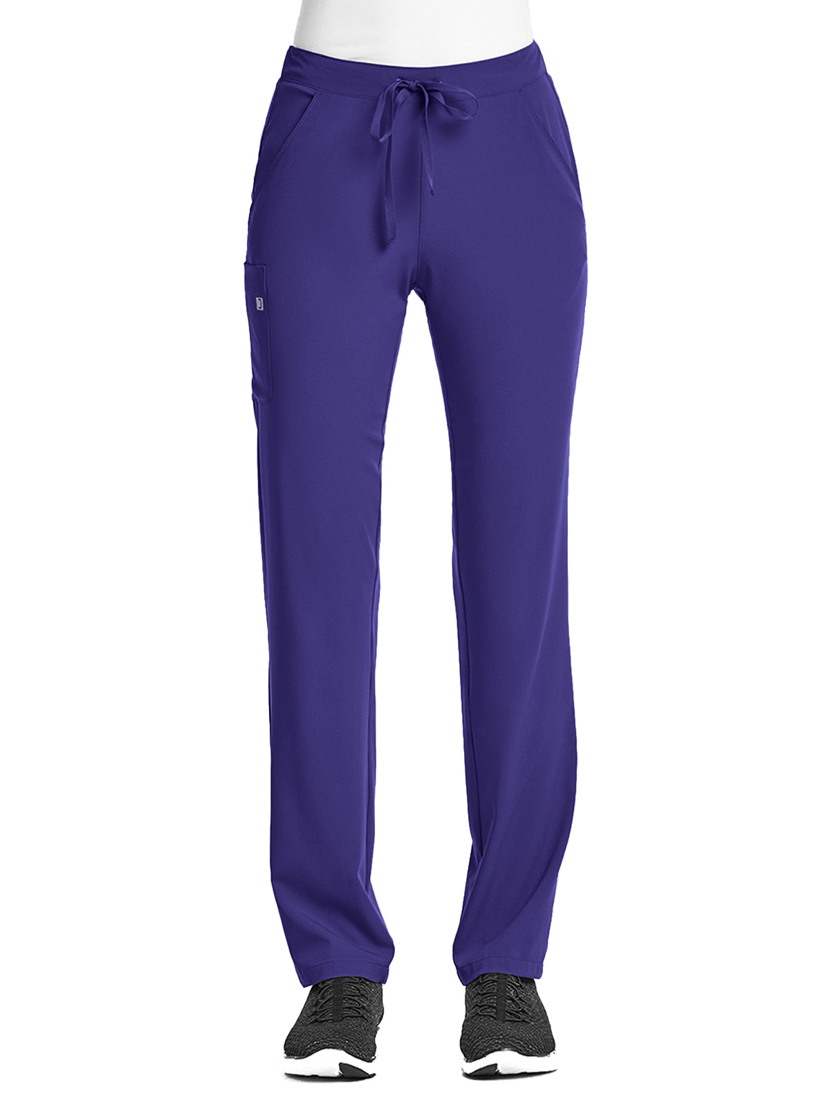 Women's Fitted Five-Pocket Tapered Leg Pant - SJ201 - Grape