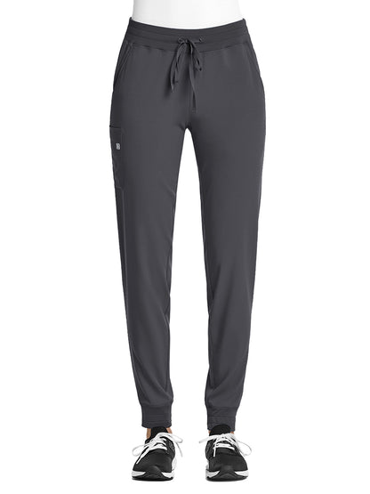 Women's Fitted Five-Pocket Jogger Pant - SJ202 - Pewter