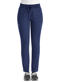 Women's Fitted Six-Pocket Skinny Leg Pant - SJ203 - Navy