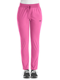 Women's Fitted Six-Pocket Skinny Leg Pant - SJ203 - Pink Pop