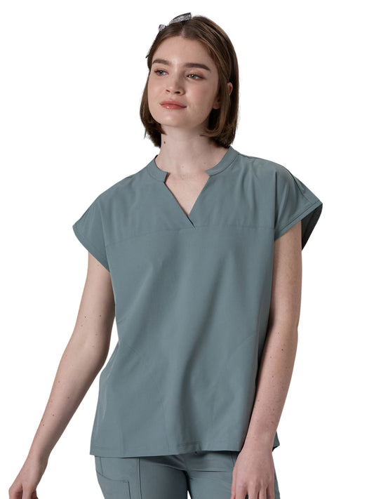 Women's Two-Pocket Vega Dolman Scrub Top - 1098 - Camp Green