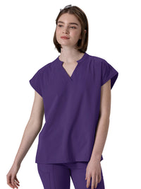 Women's Two-Pocket Vega Dolman Scrub Top - 1098 - Purple