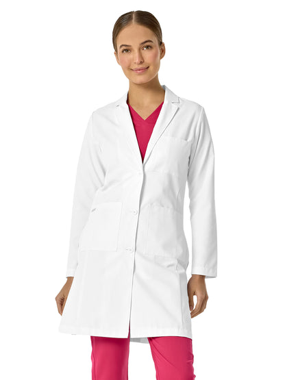 Women's Three-Pocket 36" Long Lab Coat - 3027 - White