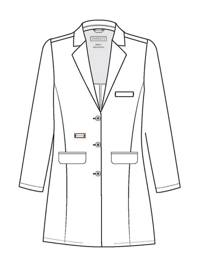Women's Seven-Pocket 35" Premium Long Perfect Lab Coat - 3100 - White