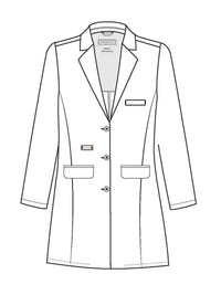 Women's Seven-Pocket 35" Premium Long Perfect Lab Coat - 3100 - White