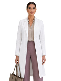 Women's Seven-Pocket 35" Premium Long Perfect Lab Coat - 3100 - White