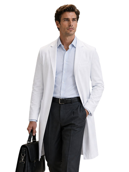 Men's Seven-Pocket 36" Premium Long Perfect Lab Coat - 3500 - White