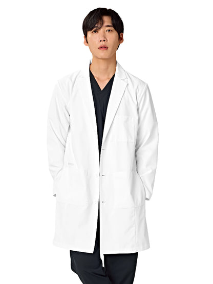Men's Three-Pocket 36" Long Lab Coat - 3527 - White