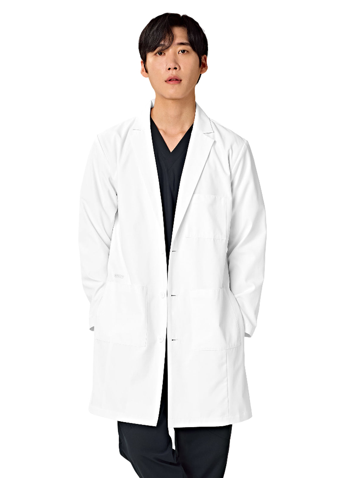 Men's Three-Pocket 36" Long Lab Coat - 3527 - White