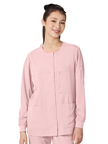 Women's Snap Tape Jacket - 6001 - Light Pink