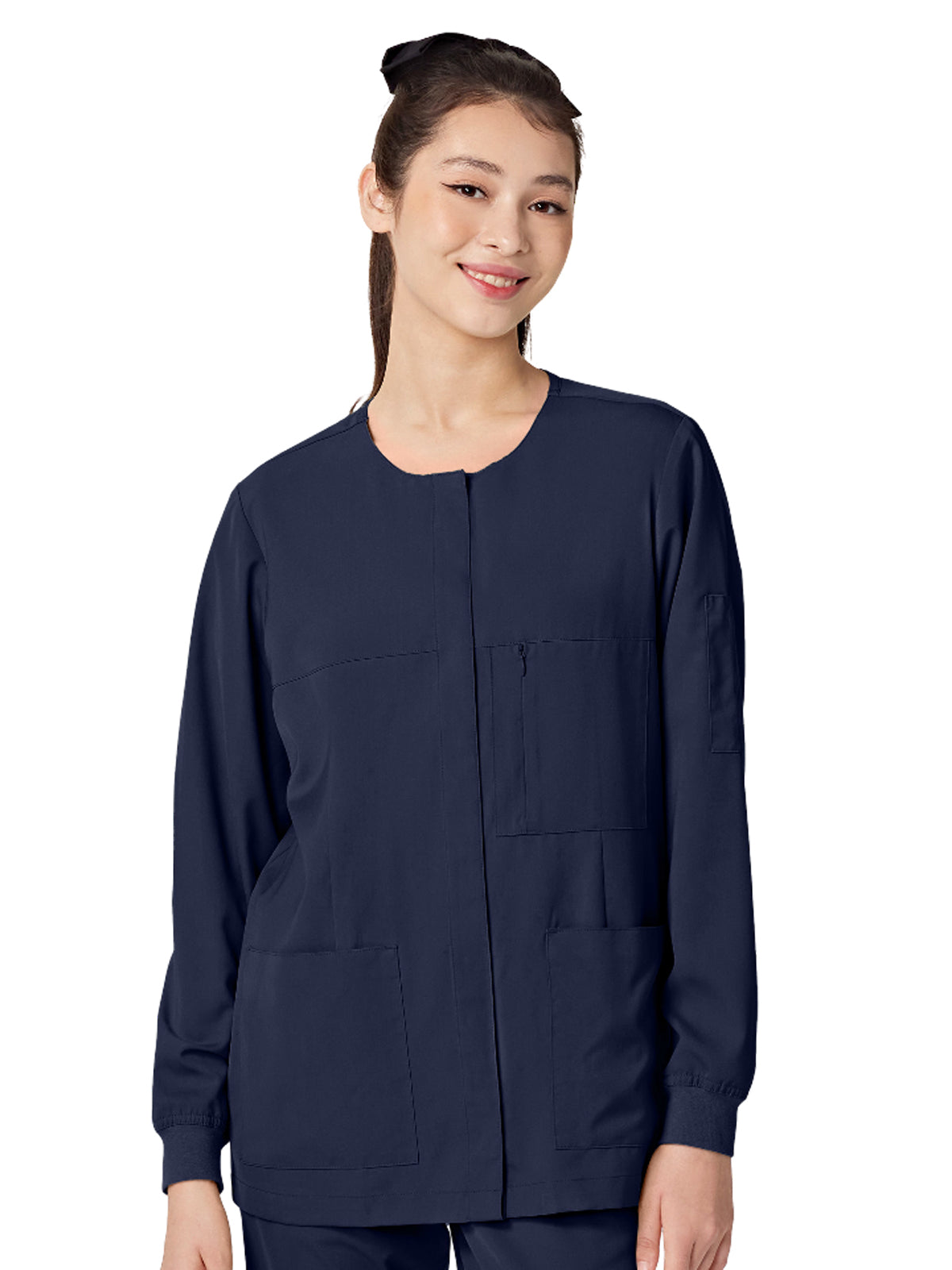 Women's Snap Tape Jacket - 6001 - Navy
