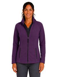 Women's Two-Pocket Bonded Fleece Full Zip Jacket - 6055 - Grape