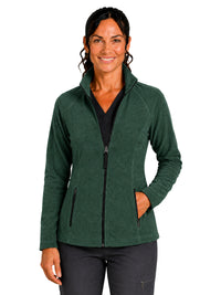 Women's Two-Pocket Bonded Fleece Full Zip Jacket - 6055 - Hunter
