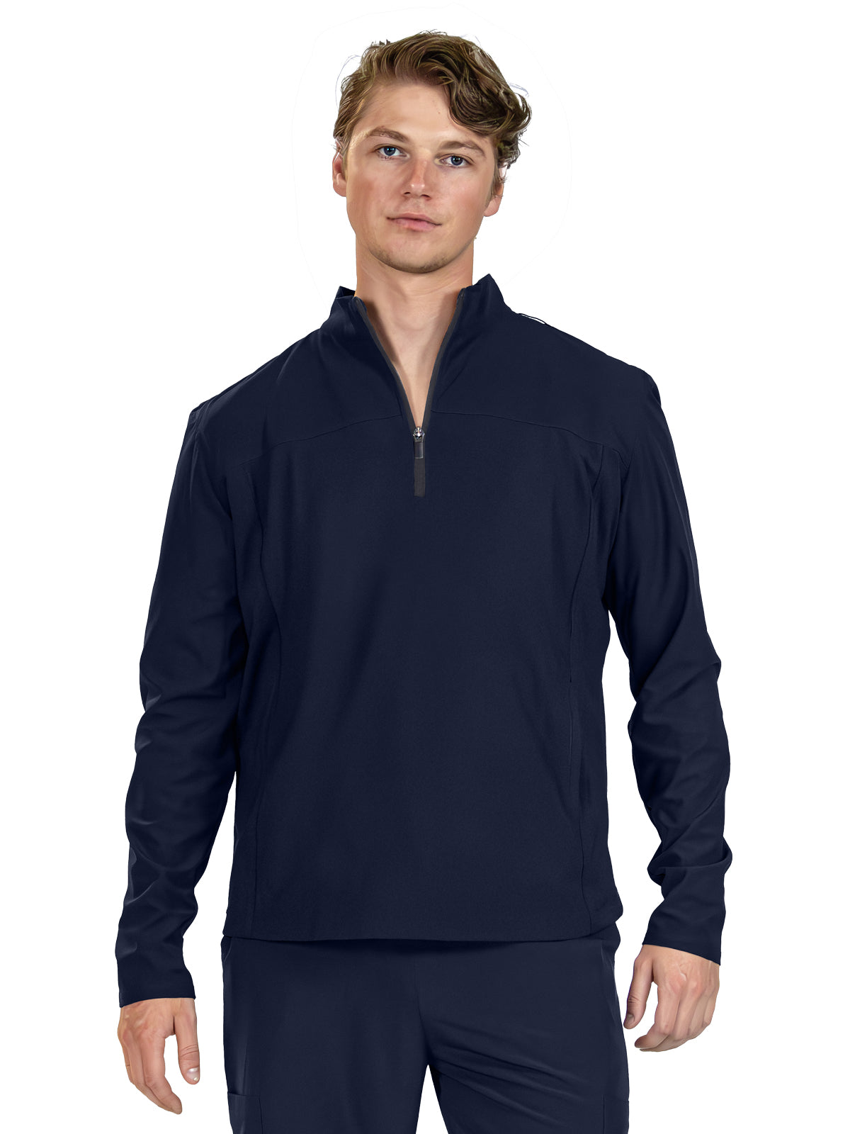 Men's Two-Pocket Perfect Quarter Zip Jacket - 6536 - Navy