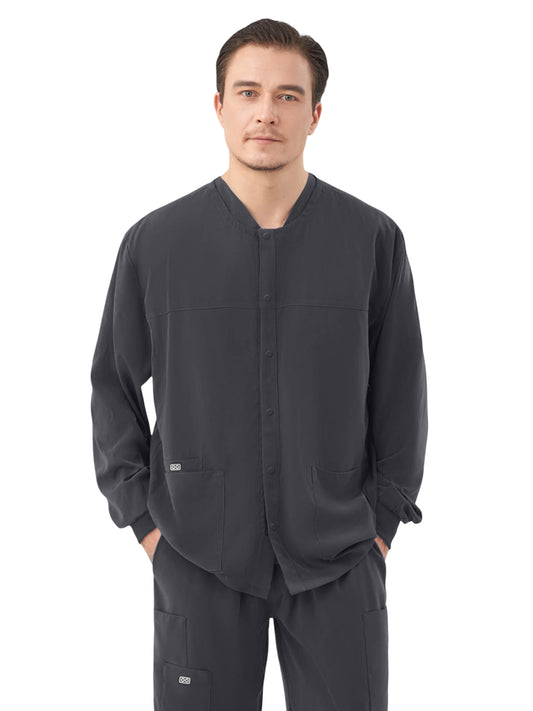 Men's Two-Pocket ORION Snap Front Jacket - 6548 - Charcoal