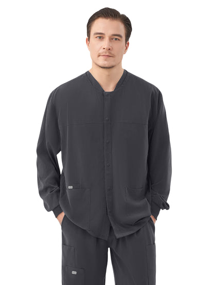 Men's Two-Pocket ORION Snap Front Jacket - 6548 - Charcoal
