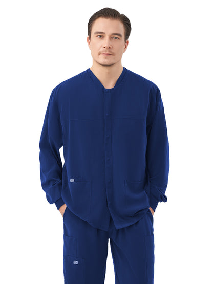 Men's Two-Pocket ORION Snap Front Jacket - 6548 - Navy