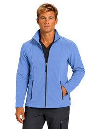 Men's Two-Pocket Bonded Fleece Full Zip Jacket - 6555 - Ceil Blue