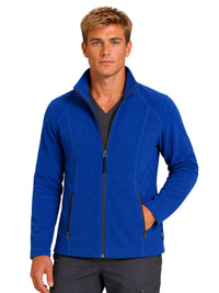 Men's Two-Pocket Bonded Fleece Full Zip Jacket - 6555 - Royal Blue