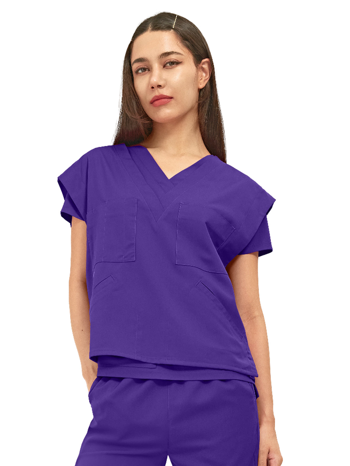 Women's Six-Pocket Utility Vest - 7001 - Dark Purple