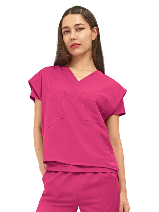 Women's Six-Pocket Utility Vest - 7001 - Hot Pink