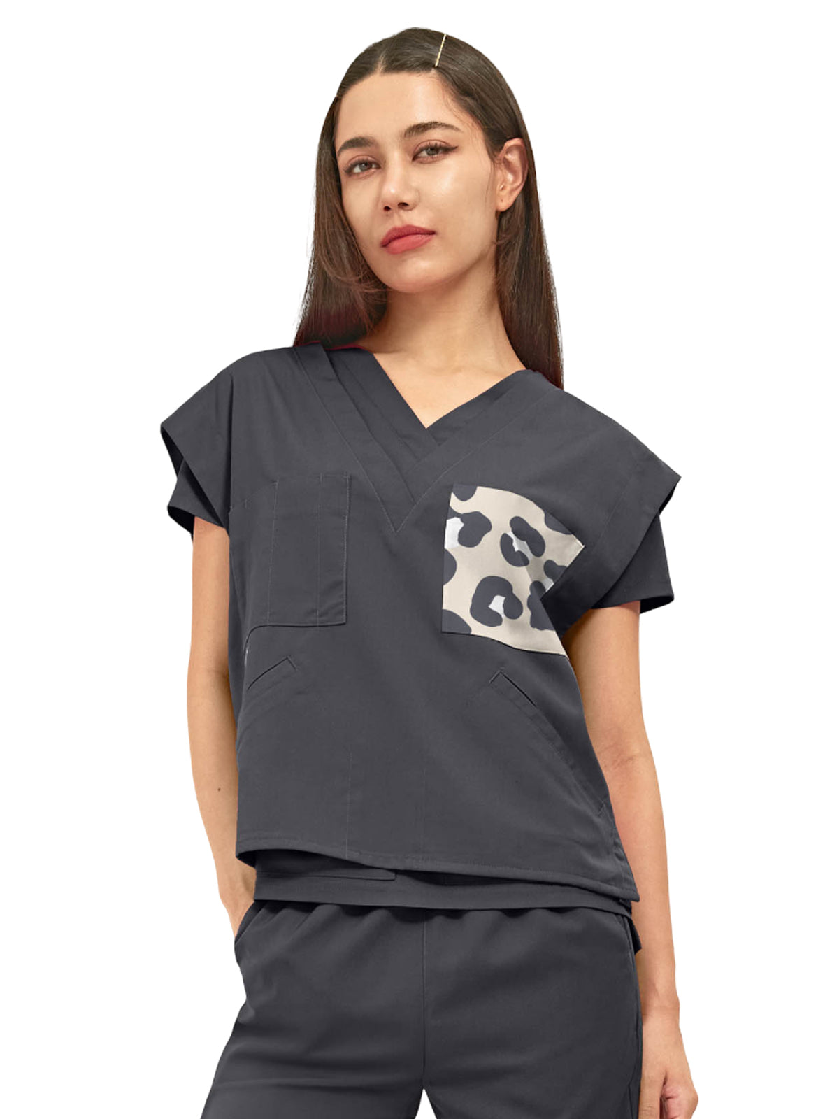 Women's Six-Pocket Combo Utility Vest - 7001C - Charcoal