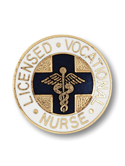 Licensed Vocational Nurse Cloisonne Pin (CA & TX Only) - 1032 - Standard
