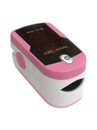 Deluxe Fingertip Pulse Oximeter - 459 - Hot Pink and White