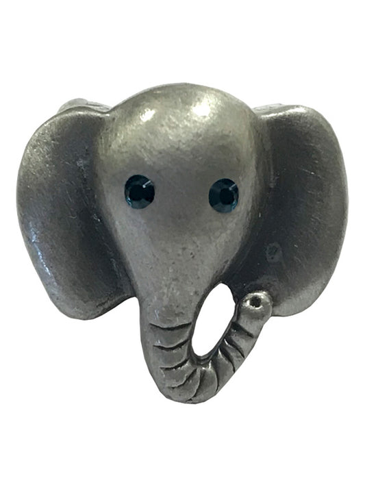 Unisex 3D Stethoscope Jewelry - 99 - Elephant - Antique Tin