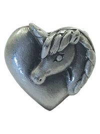 Unisex 3D Stethoscope Jewelry - 99 - Unicorn Heart - Antique Tin