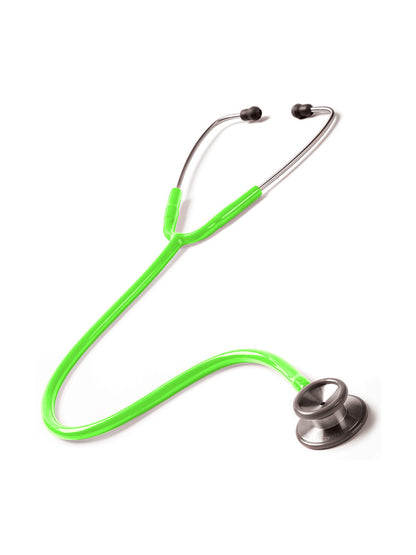 Clinical I® All Stainless Steel Stethoscope (Clamshell) - S126 - Neon Green