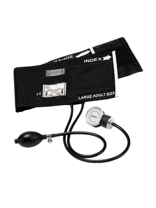 Unisex Premium Large Adult Aneroid Sphygmomanometer - S82OB - Black