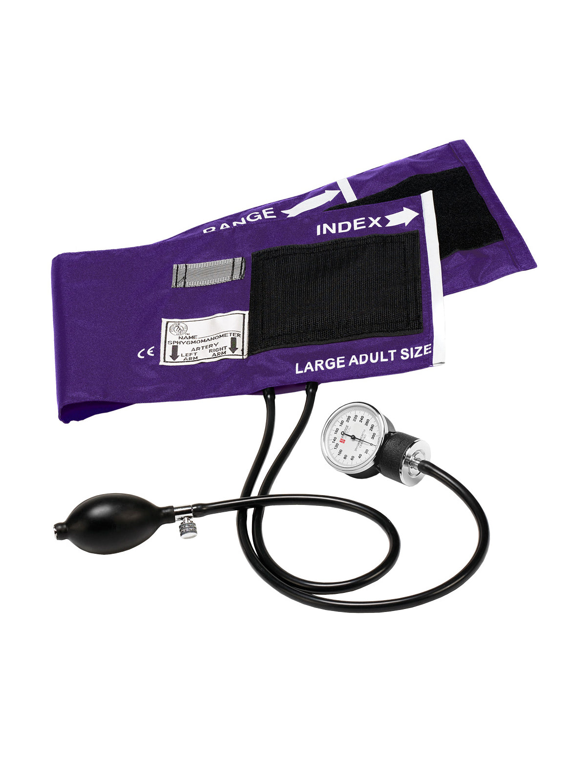 Unisex Premium Large Adult Aneroid Sphygmomanometer - S82OB - Purple