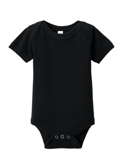 Unisex Infant Jersey Short Sleeve One Piece - BC100B - Black
