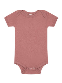 Unisex Infant Jersey Short Sleeve One Piece - BC100B - Heather Mauve