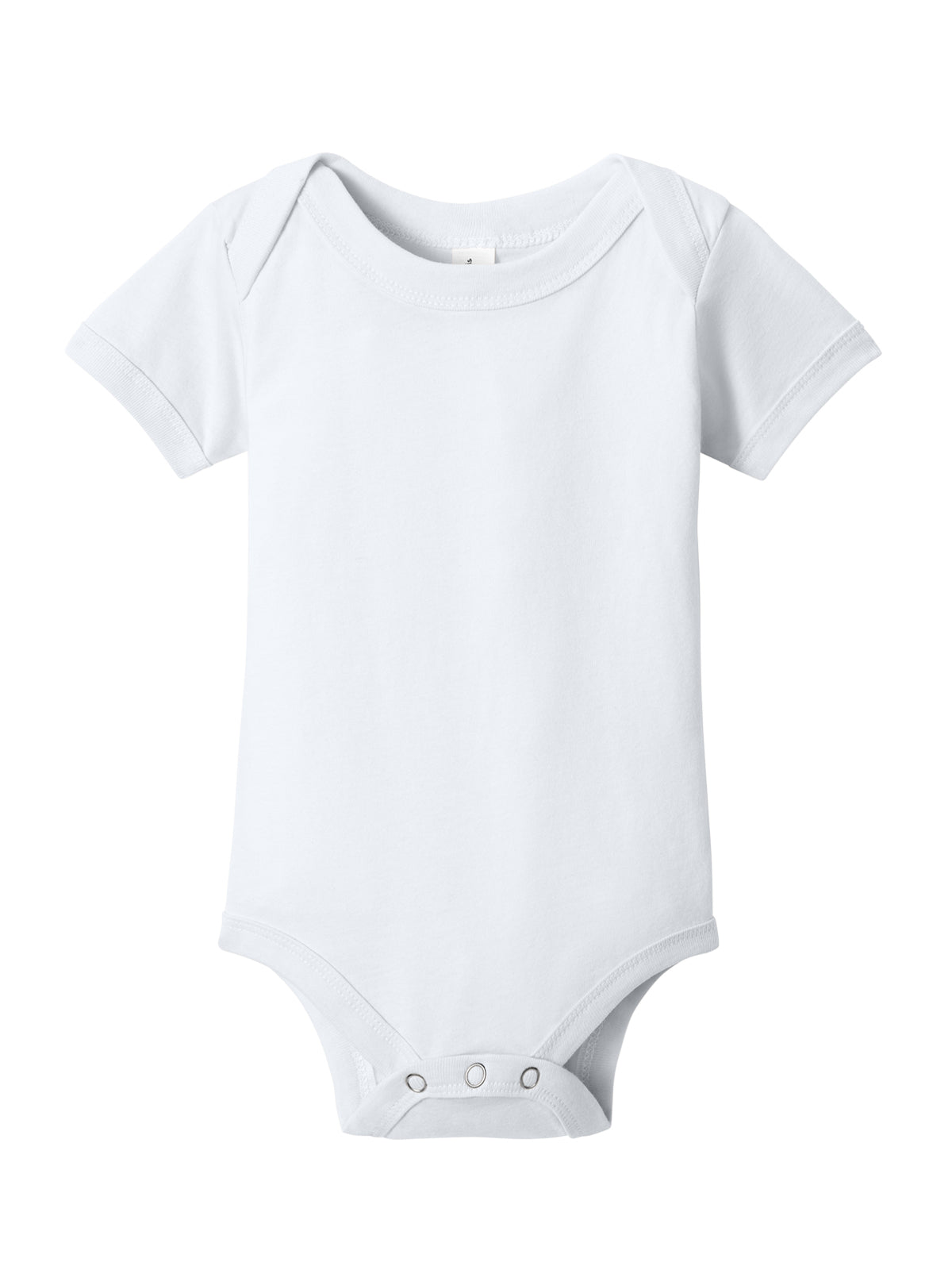 Unisex Infant Jersey Short Sleeve One Piece - BC100B - White