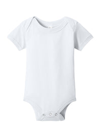 Unisex Infant Jersey Short Sleeve One Piece - BC100B - White