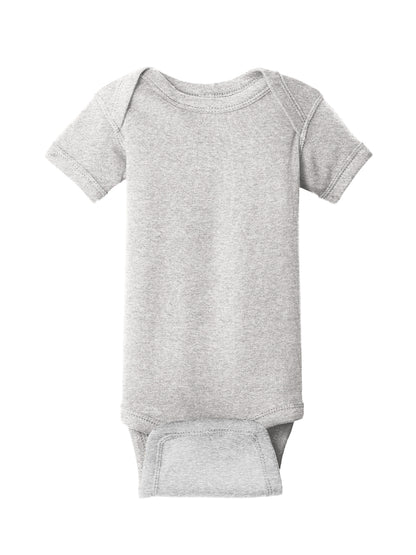 Unisex Infant Short Sleeve Baby Rib Bodysuit - RS4400 - Heather