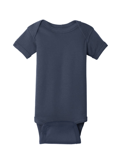 Unisex Infant Short Sleeve Baby Rib Bodysuit - RS4400 - Navy