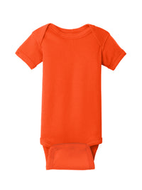 Unisex Infant Short Sleeve Baby Rib Bodysuit - RS4400 - Orange