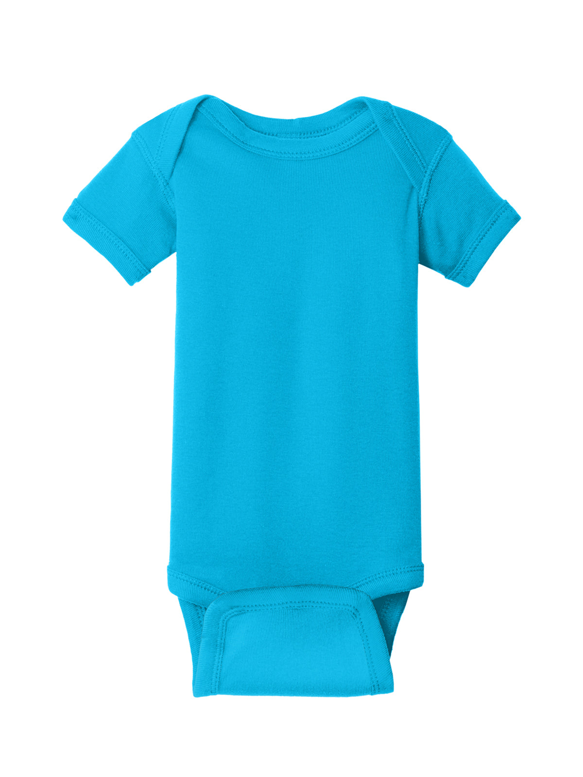 Unisex Infant Short Sleeve Baby Rib Bodysuit - RS4400 - Turquoise