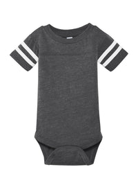 Unisex Infant Football Fine Jersey Bodysuit - RS4437 - Vintage Smoke/Blended White