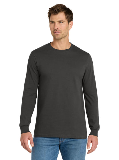Men's Chore Long Sleeve Tee - VL60LS - Grey Steel