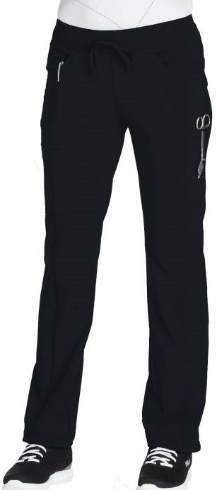 Women's 4-Pocket Low Rise Scrub Pant - 1123A - Black