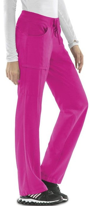 Women's 4-Pocket Low Rise Scrub Pant - 1123A - Carmine Pink