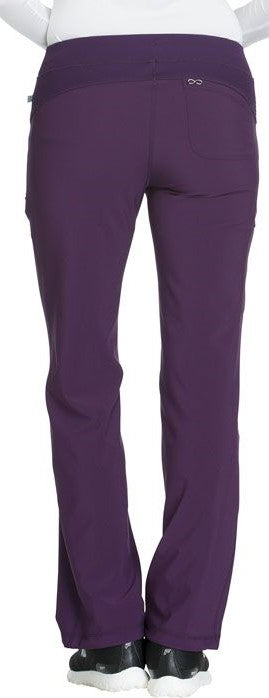 Women's 4-Pocket Low Rise Scrub Pant - 1123A - Eggplant